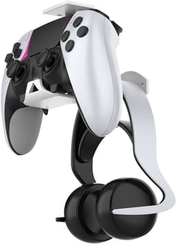 2 stuks Controller Hanger geschikt voor PS5 PRO/PS4/xbox/switch, Universal Grip Headset Under Table/Wall Dual Purpose Storage Stand, Storage Rack, Storage Bracket，zwart — thumbnail 2