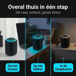 Cheqo® Bluetooth Speaker - Draadloze Speaker - Mini Bluetooth Speaker - Portable Speaker - Bluetooth Box - Bluetooth Luidspreker - Draadloze Luidspreker - Speaker met Licht - Bluetooth Speaker met Licht — thumbnail 5