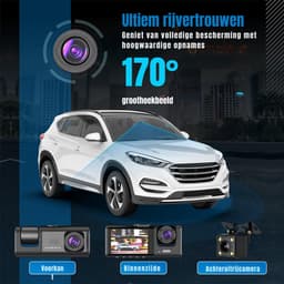 RWB® Dashcam Voor en Achter - Dashcam - Dashcams - Zwart - ‎7 x 15 x 11 cm — thumbnail 4