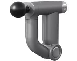 Massagepistool - Verlengde Bocht - Grijs - 32 Standen - LCD Display - Oplaadbaar - 25W - Diepe Weefselmassage - Rugmassage - Spierherstel - Mini Draagbaar