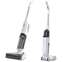 Lifero Vloerreiniger - Stofzuiger – Elektrische dweil – Snoerloze Steelstofzuiger met Dweilsysteem – Stofzuigen – Dweilen - Wit