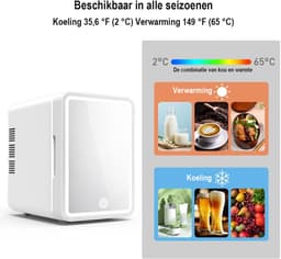 EAFC - Skincare Fridge - Mini Koelkast - Inclusief E-Book - Skincare Koelkast - Make-up Koeling - 4 Liter — thumbnail 5