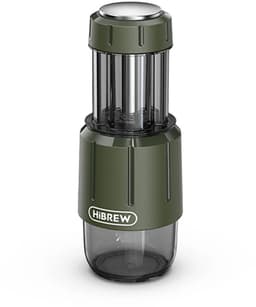 HiBREW H4D 2-in-1 Draagbare Handmatige Espressomachine – 8-15 Bar – Geschikt voor NS Capsules & Gemalen Koffie – RVS – Slechts 440g — thumbnail 1