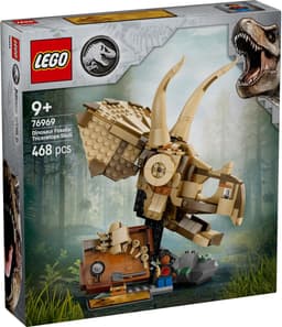 LEGO Jurassic World Dinosaurusfossielen Triceratops Schedel 76969 — thumbnail 1