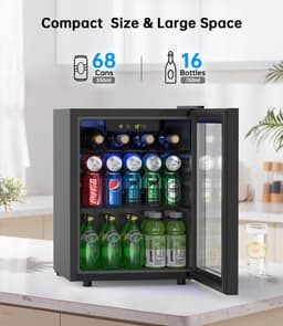 48L Mini Koelkast met Glazen Deur voor Dranken en Meer — thumbnail 4
