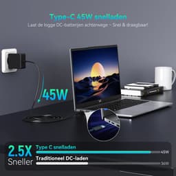 Blackview Hibook 6 Laptop + SCM6 14" Draagbare Monitor Set, 16GB+256GB, FHD IPS Scherm, Dual-band WiFi, Kantoor & Studie Set (incl. Laptop tas, Muis, etc., Grijs) — thumbnail 5