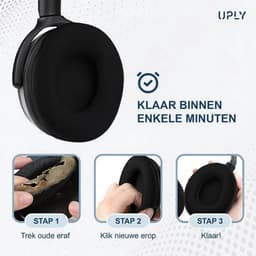 Set Oorkussens voor Sennheiser Koptelefoon – Urbanite XL Oorkussen – Urbanite XL - Kunstleer Met Traagschuim — thumbnail 4