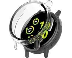 Stravo Screen protector case voor Garmin Vivoactive 5 - Full Cover Hard Case / Beschermend Hoesje - Transparent - Garmin Smartwatch screenprotectors