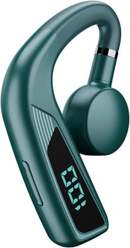 Open Ear Single Ear Bone Conduction - Bluetooth Headset met microfoon en oorhaken - Draadloze Bluetooth 5.3 Air Conduction Oordopjes voor training, hardlopen, sportschool — thumbnail 1