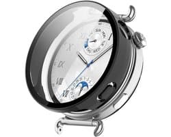 Stravo Screen protector case voor Huawei Watch GT 6 - 41mm - Full Cover Hard Case / Beschermend Hoesje - Zwart - HUAWEI WATCH GT6 41mm screenprotectors