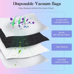 Accessoires gescht voor Ecovacs Deebot T50 Pro Omni/T50 Omni-stofzuiger, 1 hoofdborstel, 4 reinigingsdoeken, 4 zijborstels, 4 HEPA-filters, 6 stofzakken, 1 reinigingsgereedschap — thumbnail 3