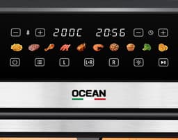 OCEAN OCAFK22120DWNX - Airfryer - 12L - 2200W - scheidingwand - XXL — thumbnail 3