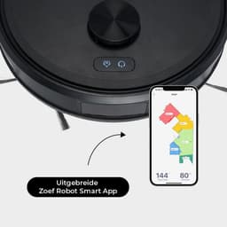 Zoef Robot robotstofzuiger Bep 5.0 - geschikt voor dierenharen - 15.000Pa zuigkracht - met oplaadstation - robotstofzuiger huisdieren - robot vacuum - uitgebreide mapping - verschillende zuigkrachten — thumbnail 3