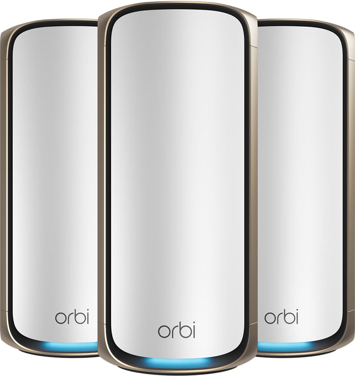 NETGEAR Orbi RBE973S - Mesh WiFi - WiFi Versterker - WiFi 7 - 27000 Mbps - Quad-Band - 3-Pack - Wit — afbeelding 1