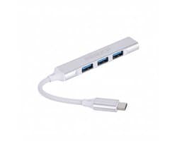 Brauch 4-in-1 USB Hub – USB-C Multi-poort USB-splitter / USB-verdeler voor Laptop & PC – Plug & Play – Compact & Betrouwbaar