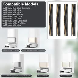 Borstelbanden Geschikt voor Dreame X40 Ultra Complete/L40 Ultra/L10 Ultra/X40 Master/L10s Ultra/L20 Ultra/L10s Ultra Heat/L10s Pro Ultra/X30 Ultra Stofzuigerrobots — thumbnail 2