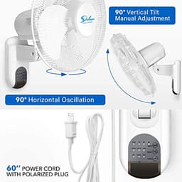 Digitale Wandmontage Oscillerende Ventilator 16-Inch — thumbnail 2