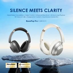 oraimo BoomPop Pro – Draadloze hoofdtelefoon met 60 uur speeltijd, HavyBass™, snellaadfunctie en dubbele connectie – Speed Black — thumbnail 5
