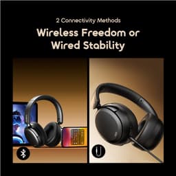 oraimo BoomPop N – Draadloze hoofdtelefoon met 40 mm HavyBass™-drivers, 60 uur speeltijd, ENC-microfoon en lage latentie — thumbnail 4
