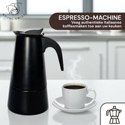 Royal Swiss® Percolator voor 9 koffiekopjes - Koffie Machine - Inductie - Roestvrijstaal - 9 Kops - Hoge kwaliteit espressomaker — thumbnail 4