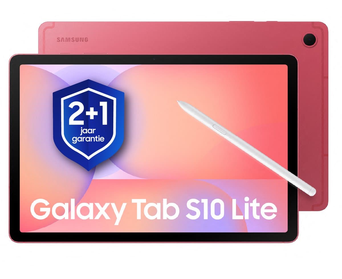 Samsung Galaxy Tab S10 Lite - Wifi - 128GB - Red + 1 jaar extra garantie — afbeelding 1
