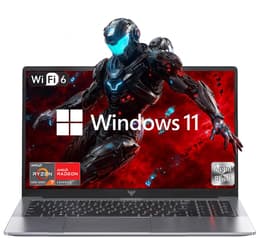 2025 AMD laptop - 15.6 inch Laptop met AMD Ryzen 7 5000 Serie (8C/16T, tot 4.3GHz) - 16GB RAM 512GB NVMe SSD Windows 11 Pro Laptop - Radeon RX Vega 8 graphics - WiFi 6 — thumbnail 1