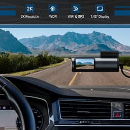 Tech Essentials M1 Pro - Dashcam - 1296P - Wifi - SD Kaart 64GB - USB-C - Voor Auto Camera - Met GPS - Full HD - Parkeermodus - Nachtzicht — thumbnail 2