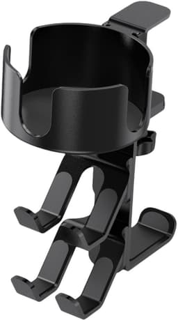 3-in-1 draaibare desktopcontroller-koptelefoonhouder, lekvrije bekerhouder met koptelefoonhouder, controllerhouder, game-accessoires — thumbnail 3