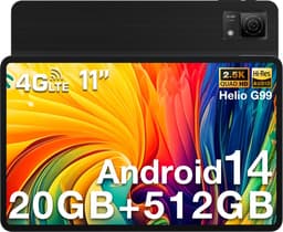 DOOGEE T40 Table 11 "2.5K 20GB 20GO RAM + 512GO ROM Android 14 Helio G99 Battery 8580mAh 16MP + 8MP,Zwart — thumbnail 1
