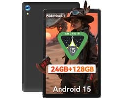 Hotlight C107 - Android 15 Tablet - 10.1 inch - 24(4+20)GB RAM/128GB ROM– 5000mAh - Zwart