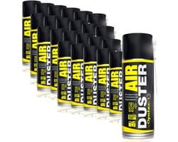 Oputec 24 x 400ml spray – air duster / drukluchtreiniger – toetsenbord reiniger met verlengstuk – Made in Germany