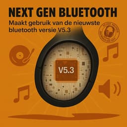 Volkano - Over Ear Koptelefoon Draadloos - Draadloze Headset met Microfoon - Bluetooth 5.3 - 60 Uur Batterij - Inklapbaar - ENC Kristalheldere Gesprekken - Bluetooth Headset – Zwart — thumbnail 5