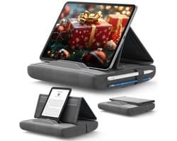 Kussenstandaard voor Tablets en E-readers - Geschikt voor 4-11 inch Apparaten - Ergonomische Steun voor Bed, Bank en Bureau - Grijs