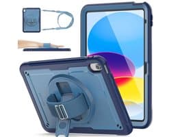 Lichtgewicht Beschermhoes voor iPad 10/11 inch met Schermbeschermer en 360 Graden Stand