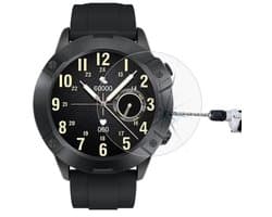 3 stuks OneOne universele 33mm smartwatch screenprotector. Set glaasjes met afgeronde rand voor bescherming van het display van uw horloge. Helder gehard glas. past op