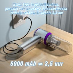 Kruimeldief - Auto Stofzuiger - Handstofzuiger - Mini Stofzuiger - Stofzuiger Auto - Incl. Blaasfunctie — thumbnail 3