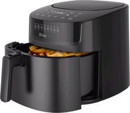 Airfryer XXL – 6,5 Liter – 1800 W – Touchscreen – 40–200°C – Automatische Programma’s – Uitneembare Mand – Zwart — thumbnail 12