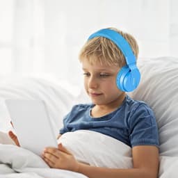 iPad Koptelefoon Kinderen - Hoofdtelefoon Kids Verstelbaar - On-Ear Volumebegrenzing - Blauw — thumbnail 5