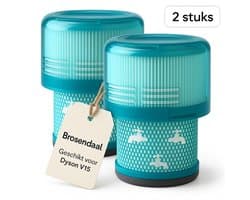 Brosendaal Filter geschikt voor Dyson V15 - Voor alle V15 modellen - SV22 | SV47 - Wasbaar en Herbruikbaar - 2 stuks