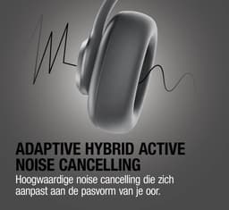 Fresh 'n Rebel Clam Ace 2 – Draadloze Bluetooth Koptelefoon met Active Noise Cancelling – 100+ uur Speeltijd - Met volume wiel - Storm Grey — thumbnail 5