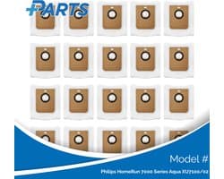Philips HomeRun 7000 Series Aqua XU7100/02 Stofzakken (20 Stuks, Plus.Parts® alternatief voor XV1472/00)