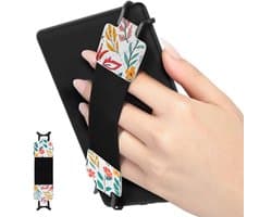 Beveiligingsharnas voor 6-8" E-Reader - Elastisch Handstrap, Lichtgewicht, Zwart