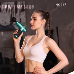 De spiermassage gun is een stille deep tissue impact massager, speciaal ontworpen voor sporters. Hij is uitgerust met 32 snelheidsinstellingen, 8 massagekoppen, een lcd-touchscreen en een handzaam ontwerp. — thumbnail 5