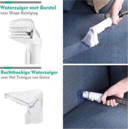 SNJY® Zetelreiniger - Textielreiniger - Bank Reiniger - Tapijtreiniger - 400 W - Wit/Grijs — thumbnail 4