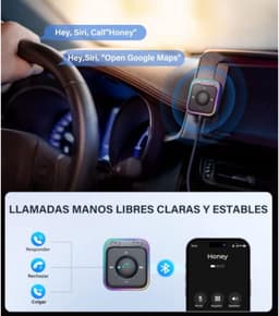 Aux Bluetooth Adapter voor Auto met Handsfree Systeem, HiFi Stereo Audio, USB Bluetooth 5.3 Ontvanger voor Auto Speakers en Versterkers, Plug & Play — thumbnail 5