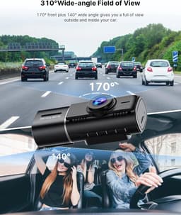 Dubbele lens aan de voorzijde + interne Full HD 1080P auto dashcamcamera — thumbnail 4