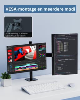 DailySupplies® Portable Monitor - Draagbare Scherm - Gaming - Full HD - Zwart — thumbnail 3