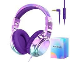 Koptelefoon kinderen met draad - Kinderkoptelefoon - Bedrade hoofdtelefoon - Veilig volume - School - Tablet - Laptop - Reizen - Muziek luisteren