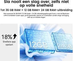 Blackview LINK 8 Tablet - Octa Core G100 Tablet - 12.7 Inch - 36 GB RAM + 256 GB ROM - Android 15 Tablet - Met Toetsenbord(QWERTY), Beschermhoes, Muis, Stylus - 8400 mAh - 90 Hz 2K FHD Scherm - Widevine L1 - 5G WiFi - Gezichtsherkenning - Zwart — thumbnail 8
