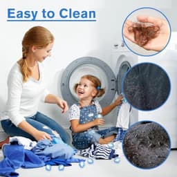 10 Stuks Herbruikbare Ribbontjes - Dierharen Verwijderaar Voor Wasmachine - Nylon en PP, Zacht en Duurzaam — thumbnail 2